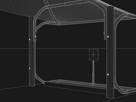 Car Parking Cover Model 3D