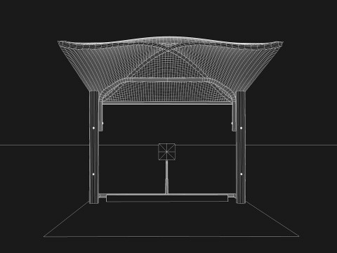 Car Parking Cover Model 3D