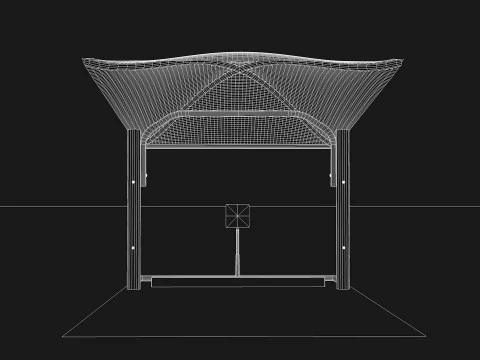 Car Parking Cover 3D Model