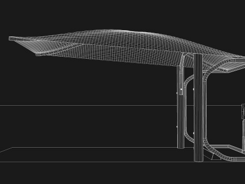 Car Parking Cover Model 3D