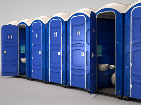 Portable Toilet 3D Model
