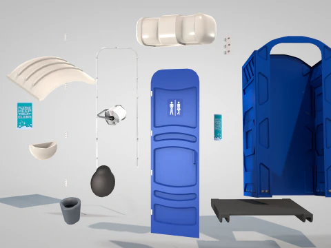 Portable Toilet 3D Model