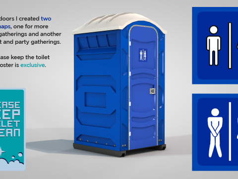 Portable Toilet Modelo 3D