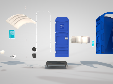 Portable Toilet Modelo 3D