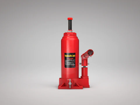 Hydraulic Jack Red 3D Model
