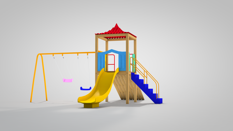 Playground Uno 3D 모델 .c4d .max .obj .3ds .fbx .stl .blend