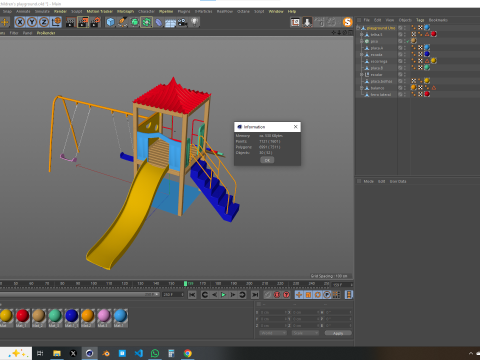 Playground Uno 3D 모델