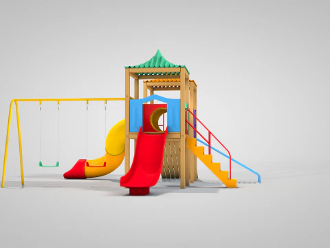 游乐场合奏 3D 模型