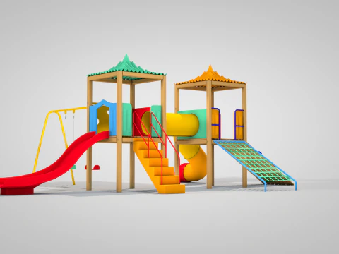 游乐场合奏 3D 模型
