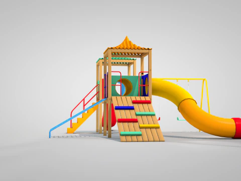 游乐场合奏 3D 模型