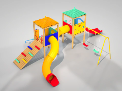 游乐场合奏 3D 模型