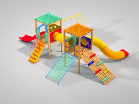 游乐场合奏 3D 模型