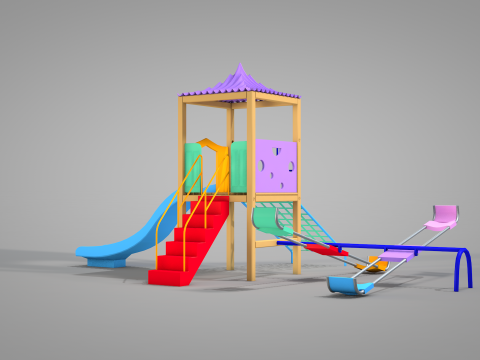 Playground Quattro 3D 模型