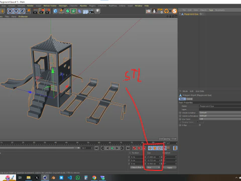 Playground Quattro 3D Model