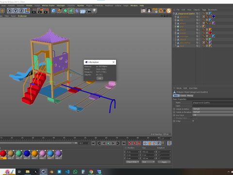 Playground Quattro 3D 模型