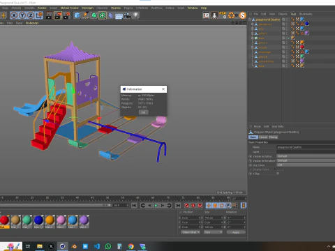 Playground Quattro 3D Model
