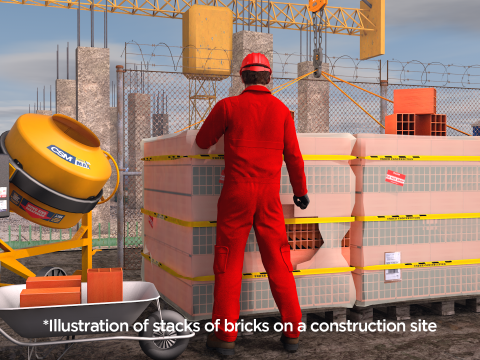 Brick stack - 9 holes 3D Модель