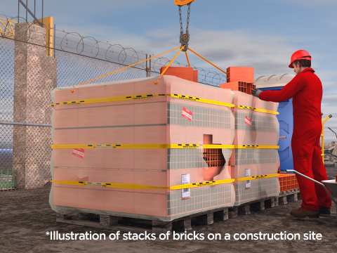 Brick stack - 9 holes 3D Модель
