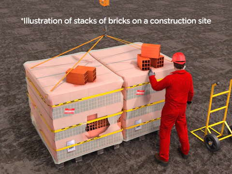 Brick stack - 9 holes 3D Model
