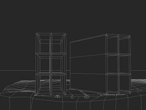 Brick Stack - 6 Holes Model 3D