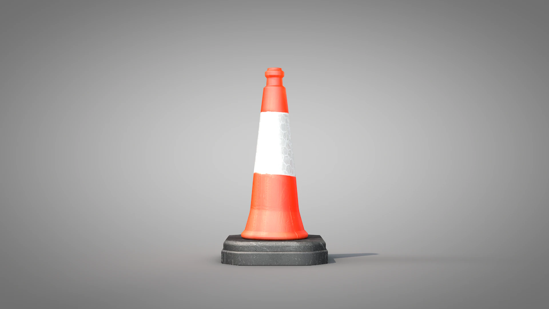Traffic Cone Safety 3D Model .c4d .max .obj .3ds .fbx .stl .blend