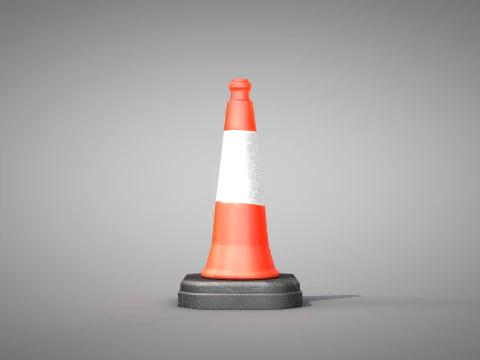 Verkeerskegelveiligheid 3D Model