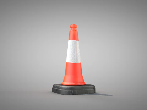 Traffic Cone Safety 3D Model