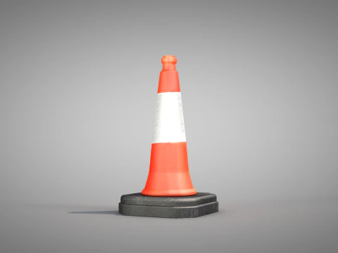 Traffic Cone Safety 3D Model