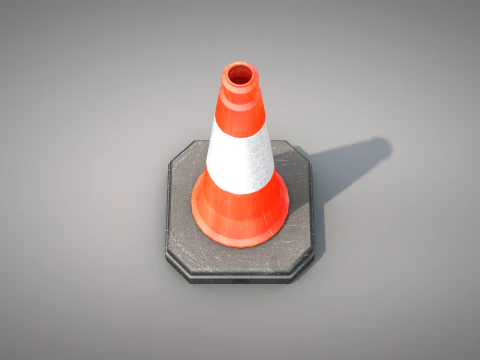 Traffic Cone Safety 3D Model