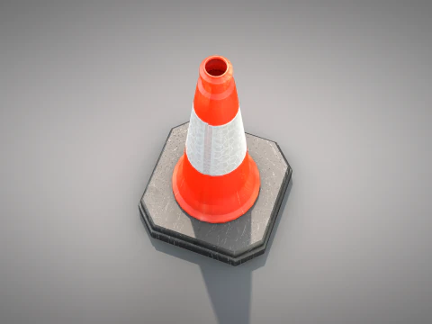 Traffic Cone Safety 3D Model