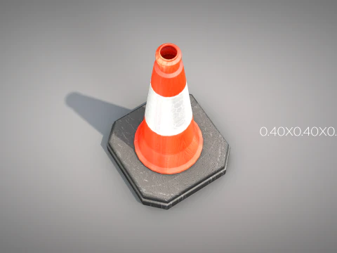 Traffic Cone Safety 3D Model