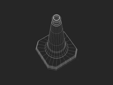Traffic Cone Safety 3D Model
