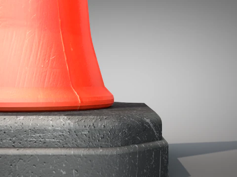 Traffic Cone Safety 3D Model