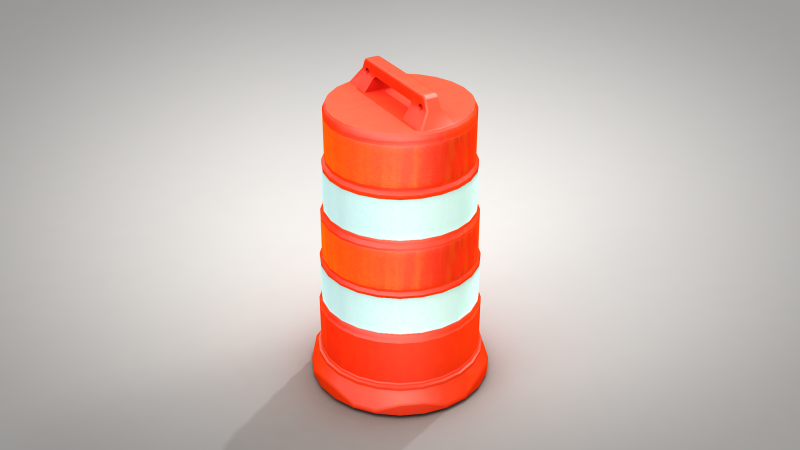 Traffic Barrels Modèle 3D .c4d .max .obj .3ds .fbx .stl .blend
