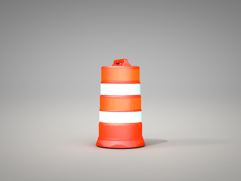 Traffic Barrels Modèle 3D
