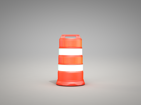 Traffic Barrels Modèle 3D