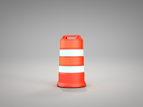 Traffic Barrels Modèle 3D
