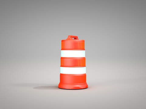 Traffic Barrels Modèle 3D