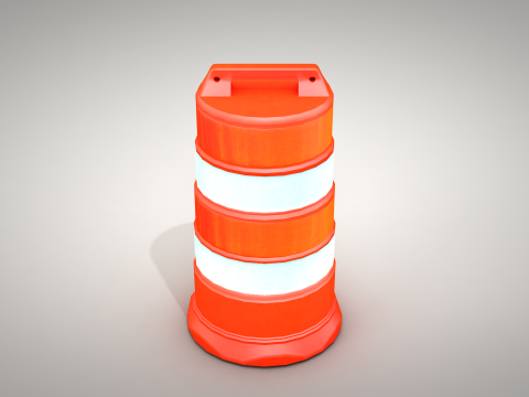 Traffic Barrels Modèle 3D