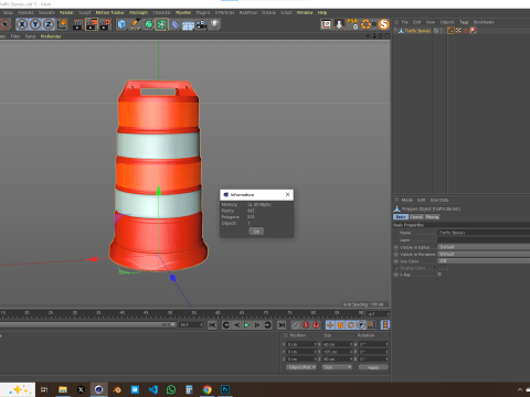 Traffic Barrels Modèle 3D