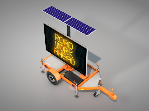 Trailer Message Sign 3D 模型