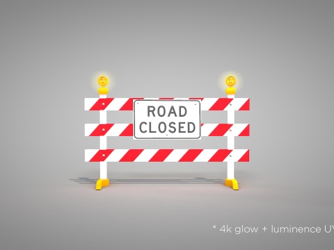 Traffic Road Close 3D 模型