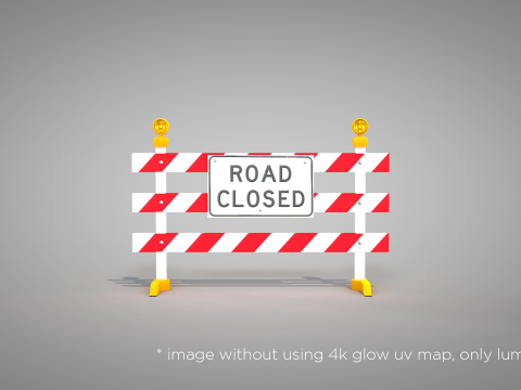 Traffic Road Close 3D 模型