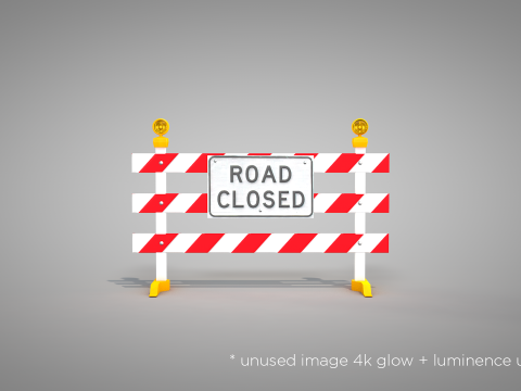Traffic Road Close 3D 模型