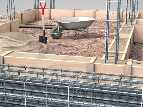 Construction Site - Small Phase 1 3D Model