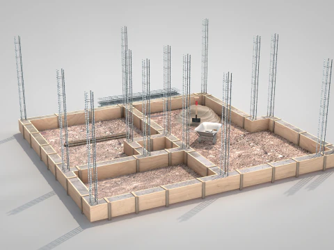 Construction Site - Small Phase 1 3D Model
