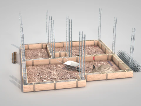 Construction Site - Small Phase 1 3D Model