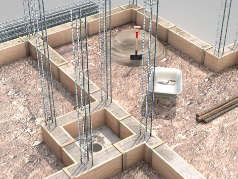 Construction Site - Small Phase 1 3D Model