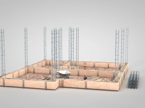 Construction Site - Small Phase 1 3D Model