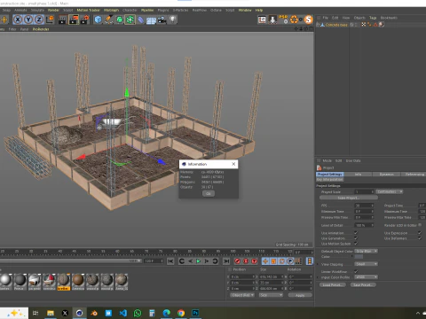 Construction Site - Small Phase 1 3D Model